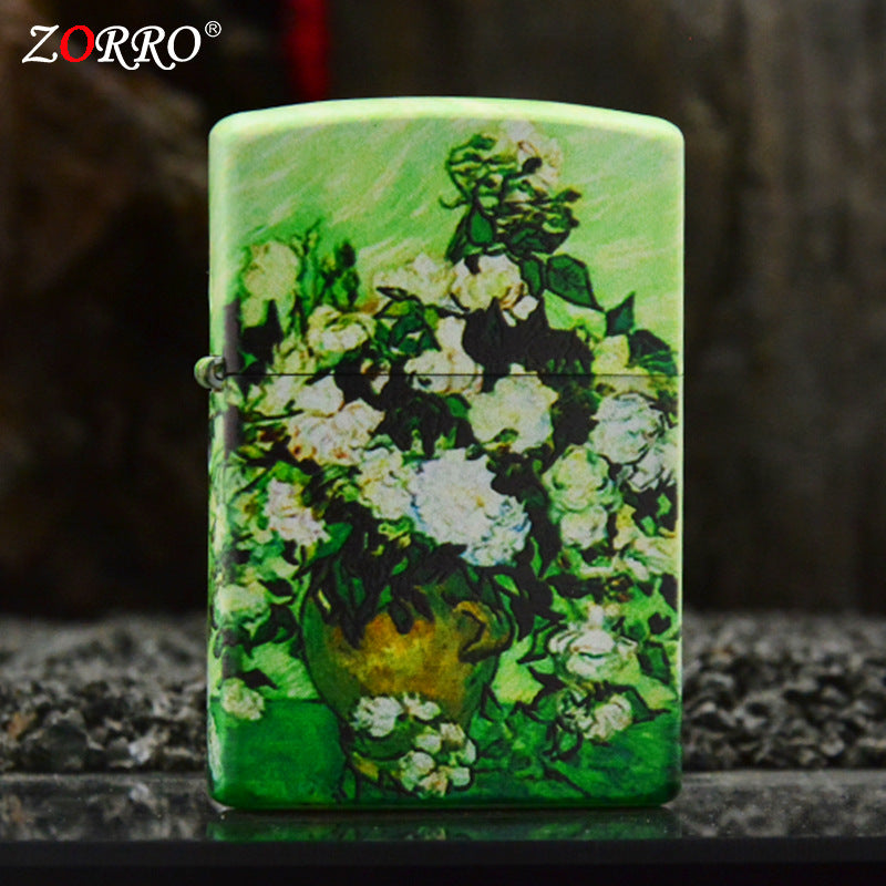 Zorro Lighter - Oil Painting (21HK)