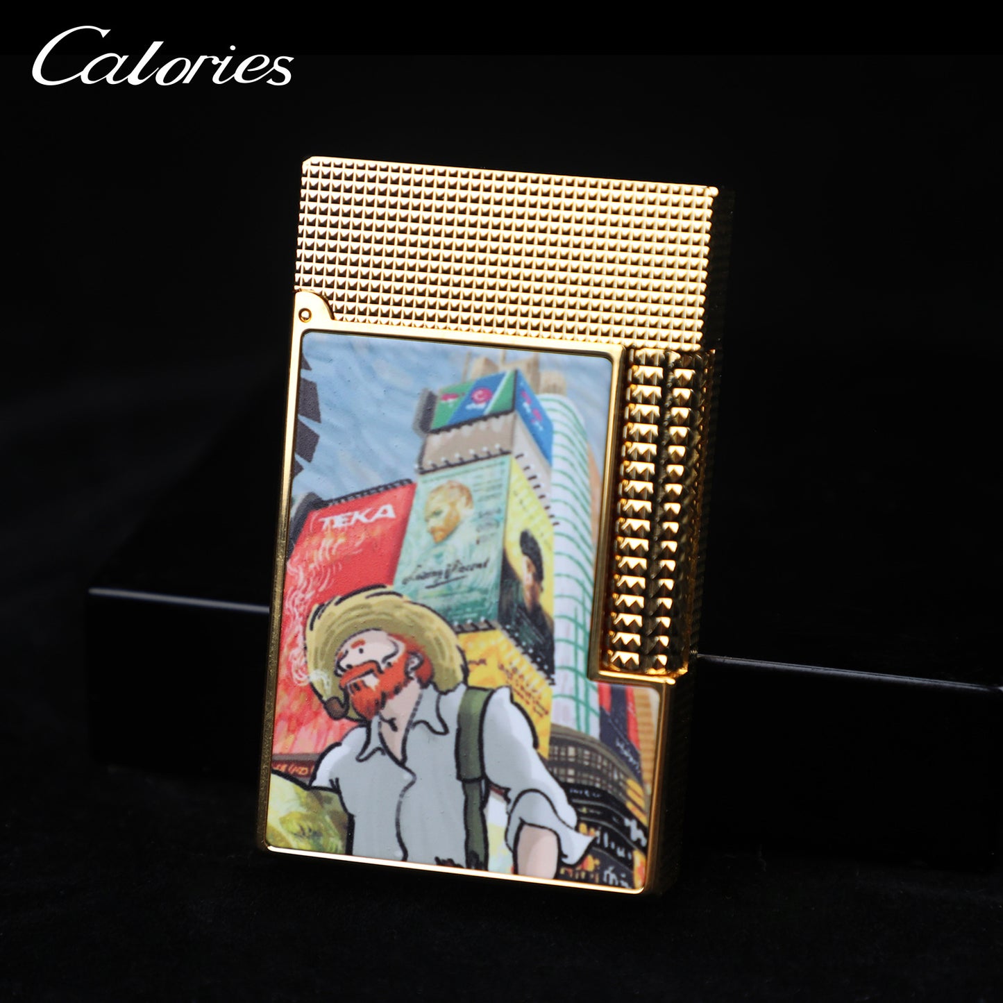 Calories Gas Lighter - Oil Painting